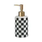 Brighton Checkerboard Ceramic Liquid Soap Dispenser