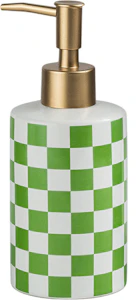 Brighton Checkerboard Ceramic Liquid Soap Dispenser