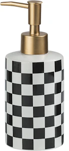Brighton Checkerboard Ceramic Liquid Soap Dispenser