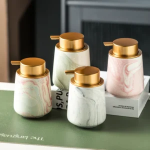 Carrara Marbled Ceramic Foaming Soap Dispenser