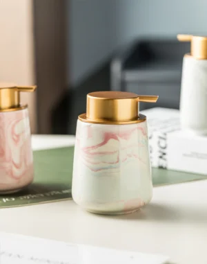 Carrara Marbled Ceramic Foaming Soap Dispenser