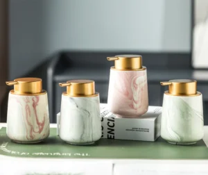 Carrara Marbled Ceramic Foaming Soap Dispenser