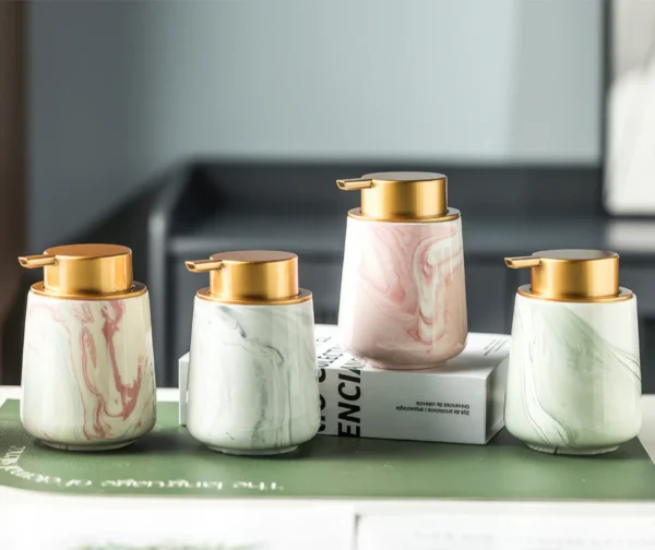 Carrara Marbled Ceramic Foaming Soap Dispenser