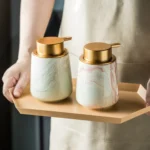 Carrara Marbled Ceramic Foaming Soap Dispenser