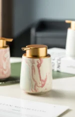 Carrara Marbled Ceramic Foaming Soap Dispenser