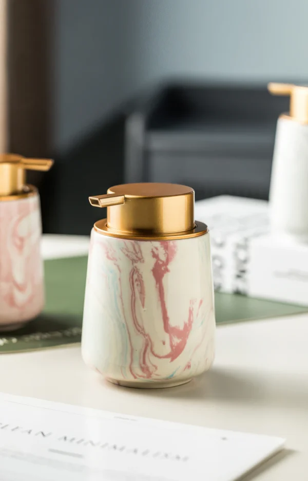 Carrara Marbled Ceramic Foaming Soap Dispenser