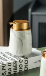 Carrara Marbled Ceramic Foaming Soap Dispenser