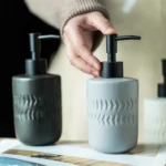 Copenhagen Etched Ceramic Liquid Soap Dispenser