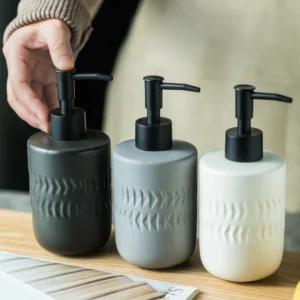 Copenhagen Etched Ceramic Liquid Soap Dispenser