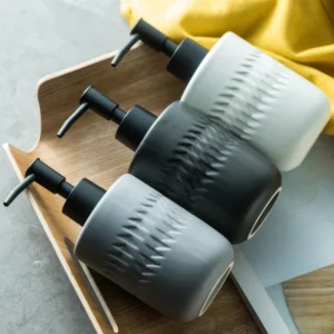 Copenhagen Etched Ceramic Liquid Soap Dispenser