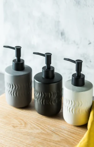 Copenhagen Etched Ceramic Liquid Soap Dispenser
