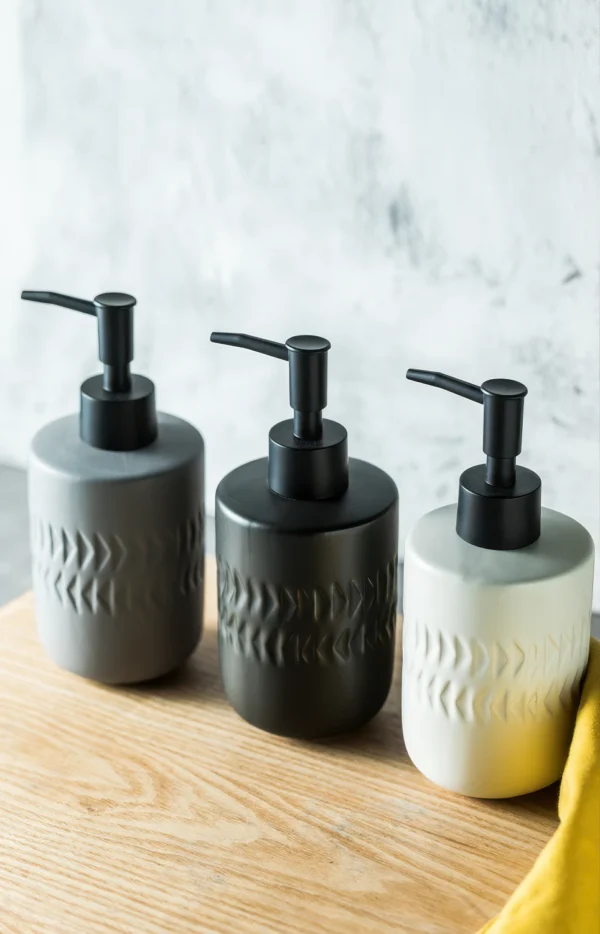 Copenhagen Etched Ceramic Liquid Soap Dispenser