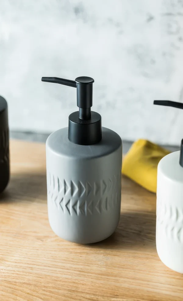Copenhagen Etched Ceramic Liquid Soap Dispenser