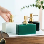Florence Polished Block Ceramic Liquid Soap Dispenser