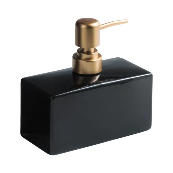 Florence Polished Block Ceramic Liquid Soap Dispenser