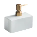 Florence Polished Block Ceramic Liquid Soap Dispenser