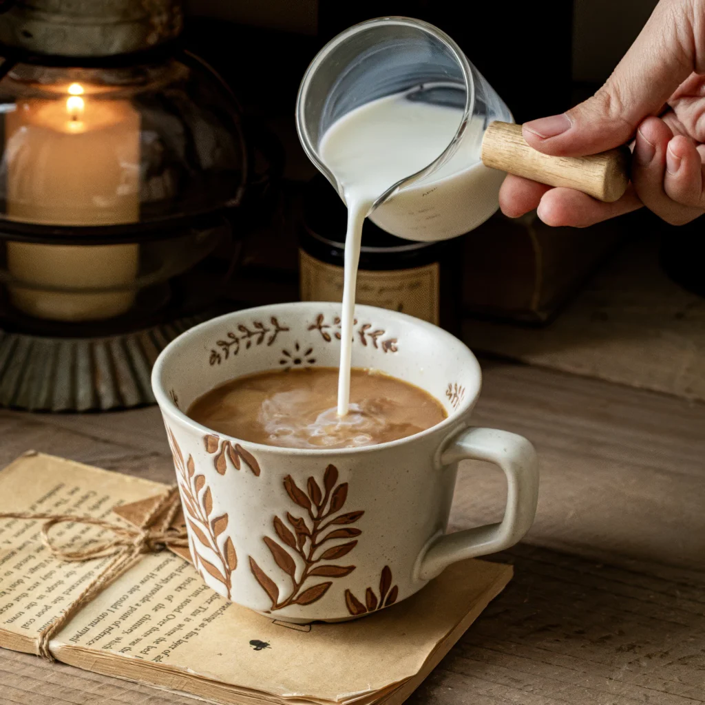 Kyoto Speckled Leaf Ceramic Mug