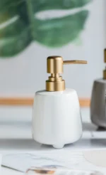 Lucerne Curved Ceramic Liquid Soap Dispenser