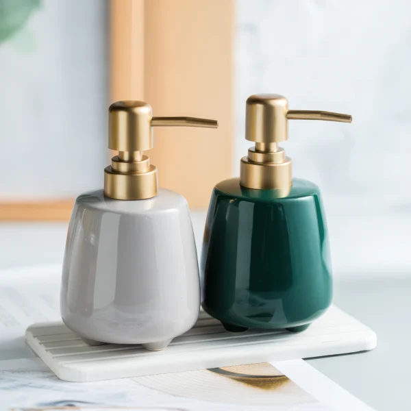 Lucerne Curved Ceramic Liquid Soap Dispenser