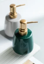 Lucerne Curved Ceramic Liquid Soap Dispenser