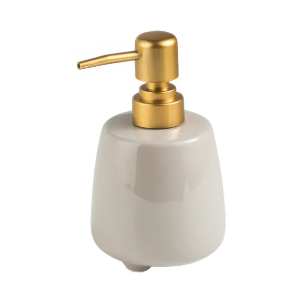 Lucerne Curved Ceramic Liquid Soap Dispenser