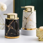 Milan Gilded Ceramic Foaming Soap Dispenser