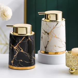 Milan Gilded Ceramic Foaming Soap Dispenser