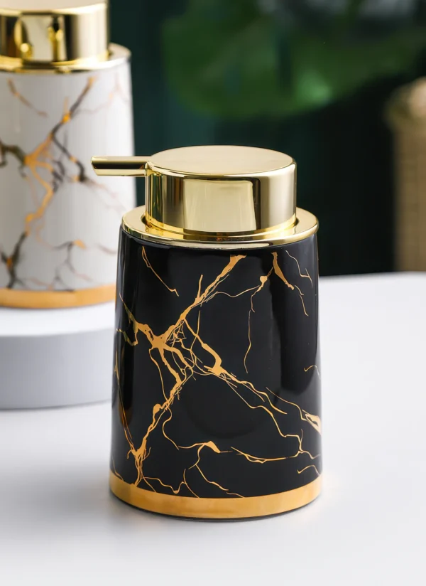 Milan Gilded Ceramic Foaming Soap Dispenser
