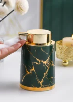 Milan Gilded Ceramic Foaming Soap Dispenser