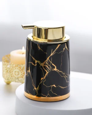Milan Gilded Ceramic Foaming Soap Dispenser