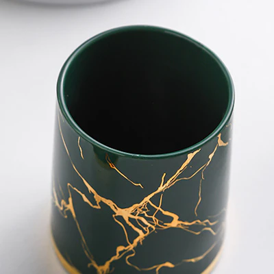 Milan Gilded Ceramic Foaming Soap Dispenser