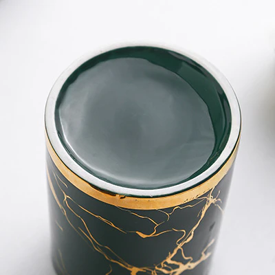 Milan Gilded Ceramic Foaming Soap Dispenser