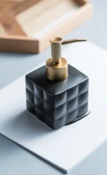 Milano Quilted Ceramic Liquid Soap Dispenser