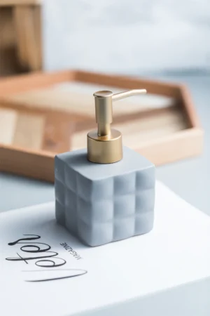 Milano Quilted Ceramic Liquid Soap Dispenser