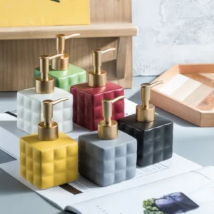 Milano Quilted Ceramic Liquid Soap Dispenser