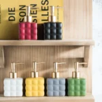 Milano Quilted Ceramic Liquid Soap Dispenser