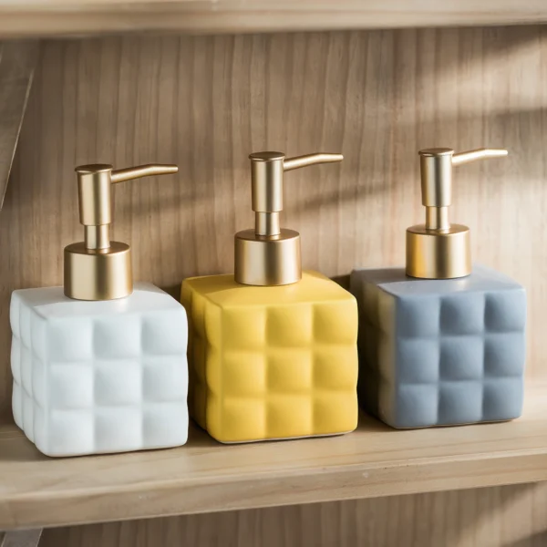 Milano Quilted Ceramic Liquid Soap Dispenser