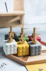 Milano Quilted Ceramic Liquid Soap Dispenser