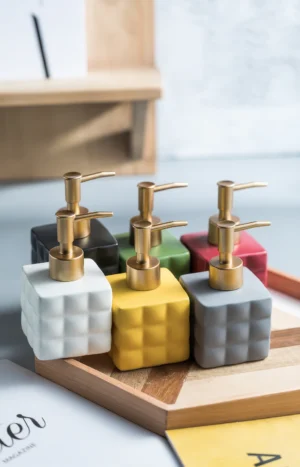 Milano Quilted Ceramic Liquid Soap Dispenser
