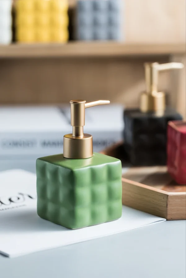 Milano Quilted Ceramic Liquid Soap Dispenser