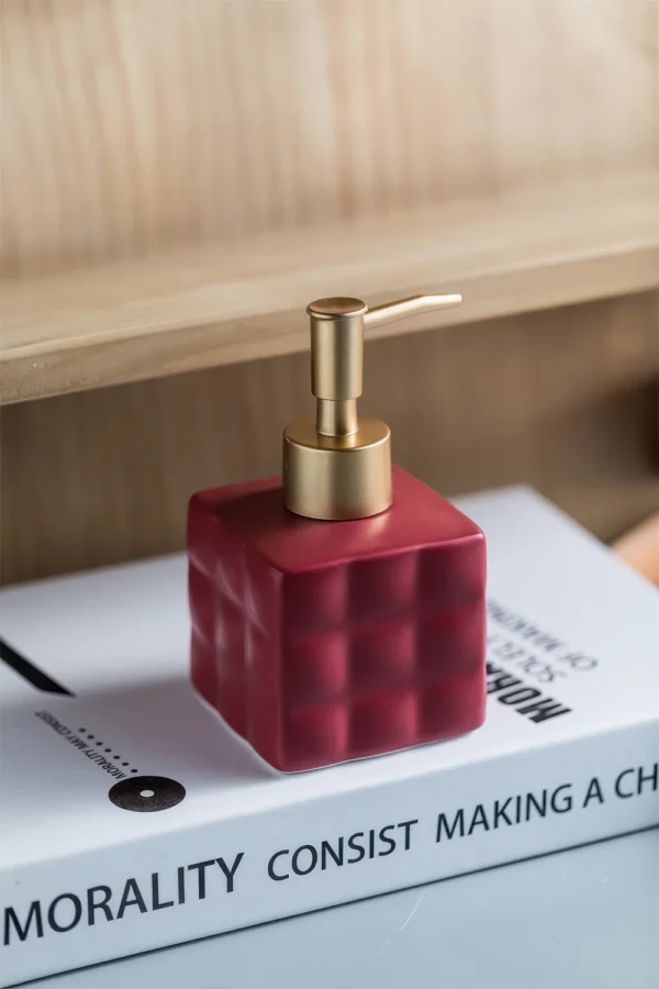 Milano Quilted Ceramic Liquid Soap Dispenser