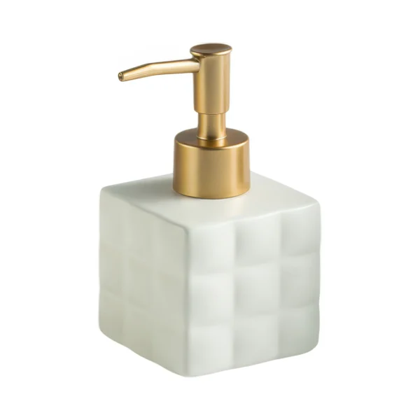 Milano Quilted Ceramic Liquid Soap Dispenser