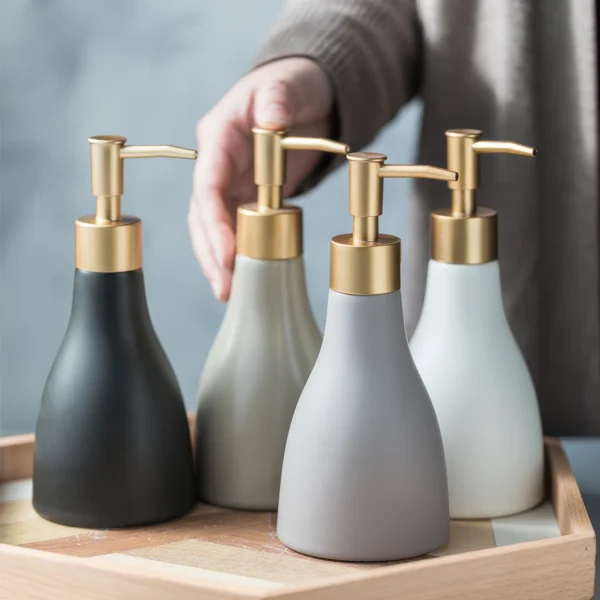 Monaco Tapered Ceramic Liquid Soap Dispenser