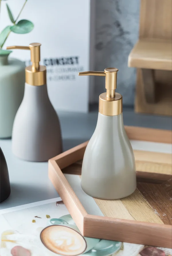 Monaco Tapered Ceramic Liquid Soap Dispenser
