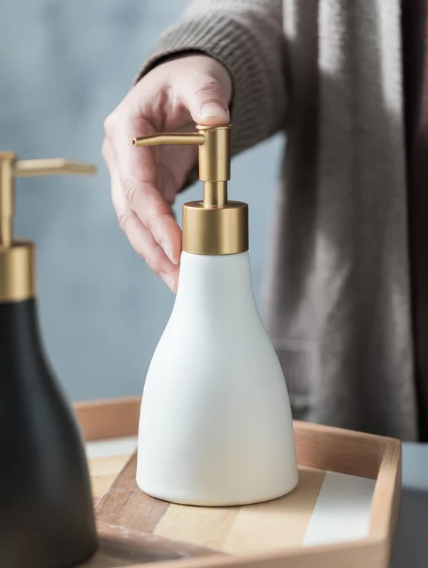 Monaco Tapered Ceramic Liquid Soap Dispenser
