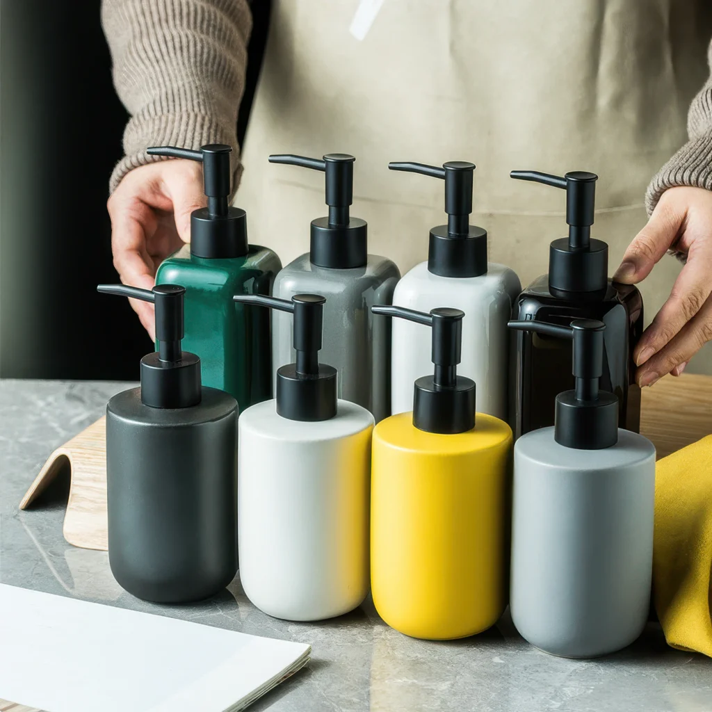 Odense Minimalist Ceramic Liquid Soap Dispenser