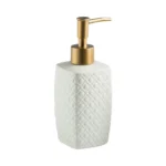 Palermo Textured Geometric Ceramic Liquid Soap Dispenser