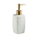 Palermo Textured Geometric Ceramic Liquid Soap Dispenser