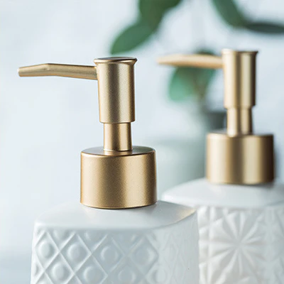 Palermo Textured Geometric Ceramic Liquid Soap Dispenser