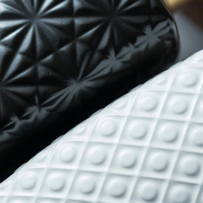 Palermo Textured Geometric Ceramic Liquid Soap Dispenser